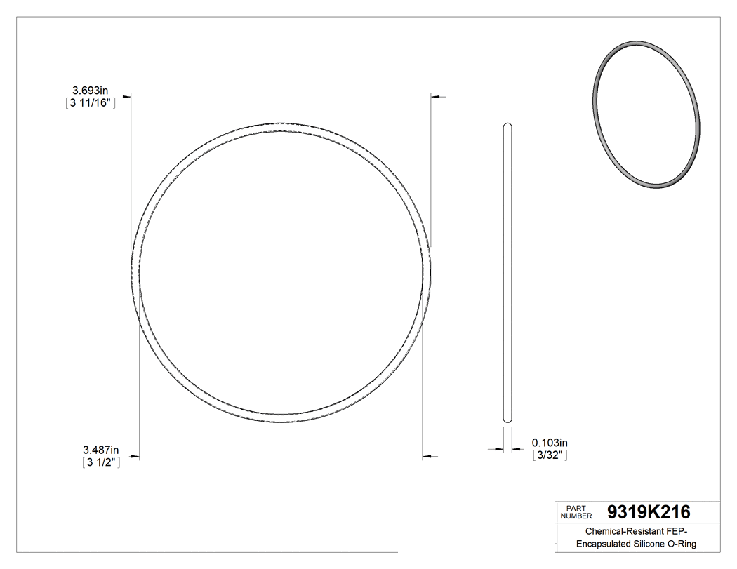 Technical drawing - 9319K216